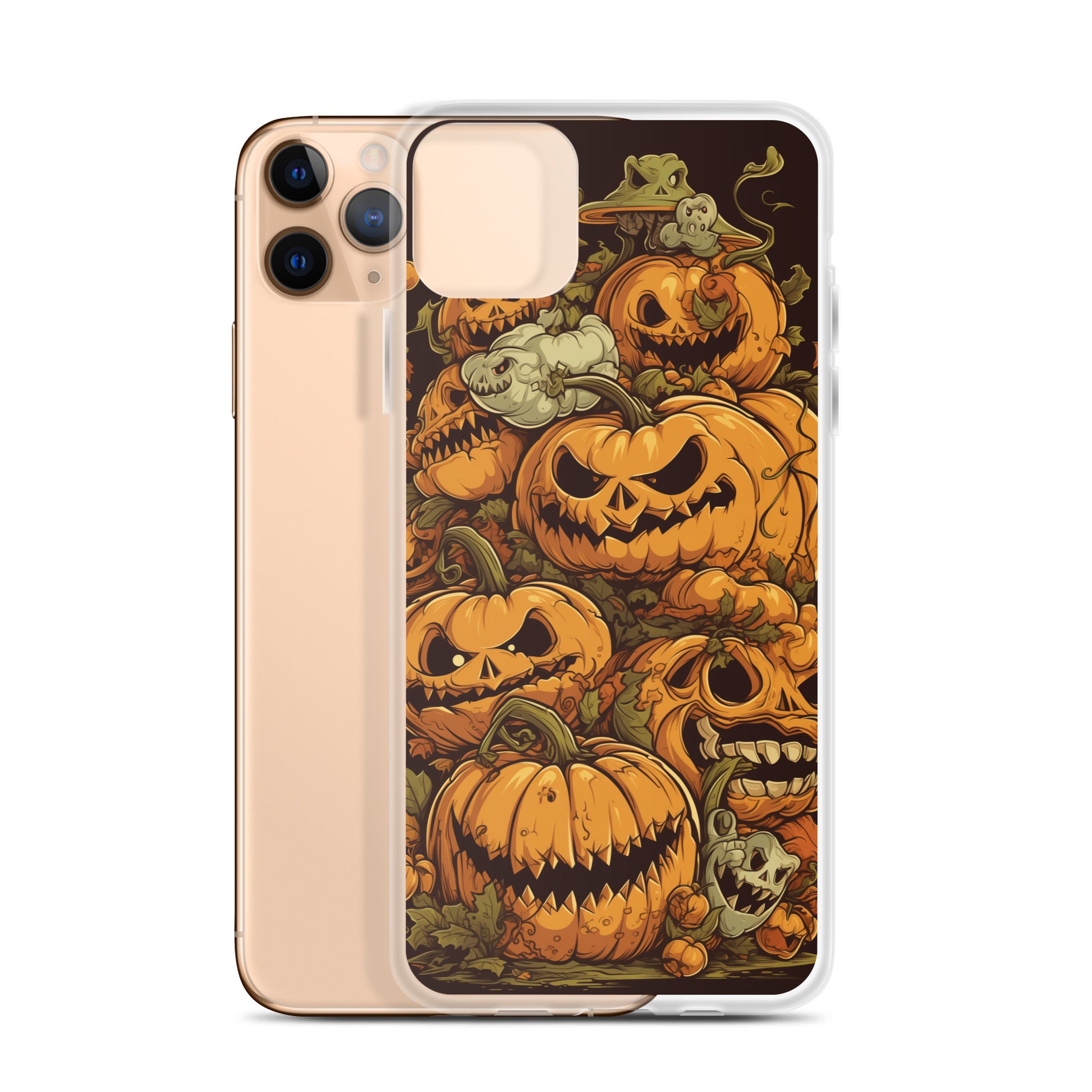Halloween Pumpkin C Clear Case for iPhone