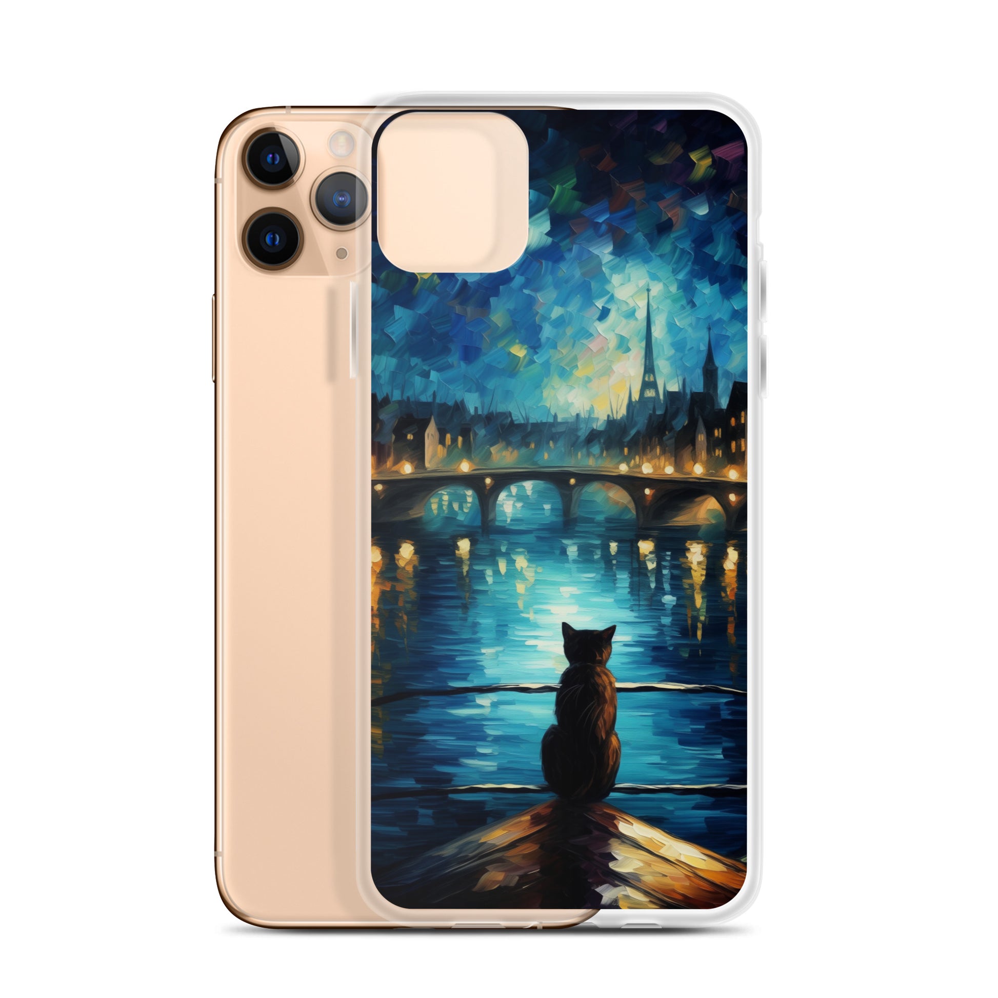 River Cat B Clear Case for iPhone