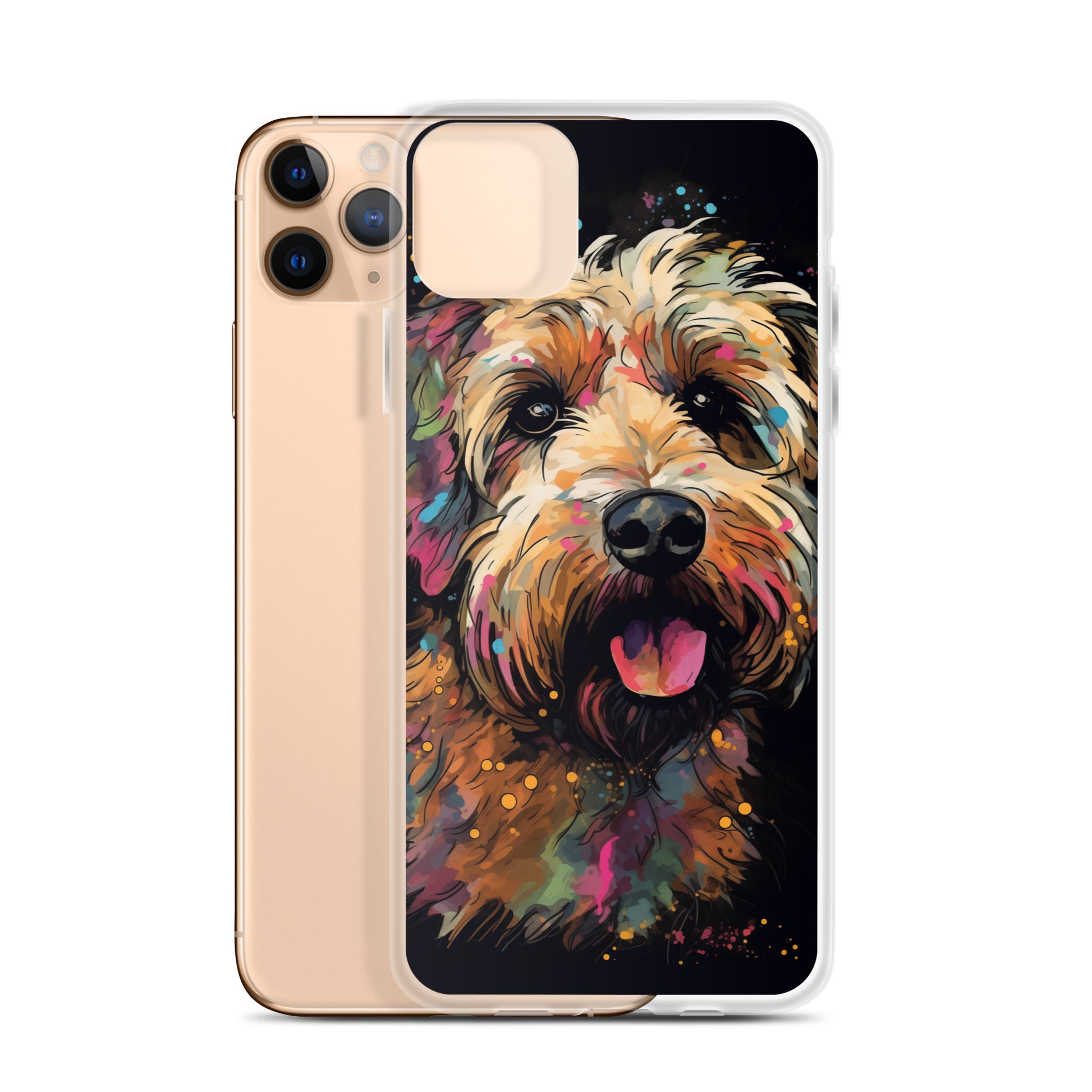 Van Gogh Style Dog A Clear Case for iPhone