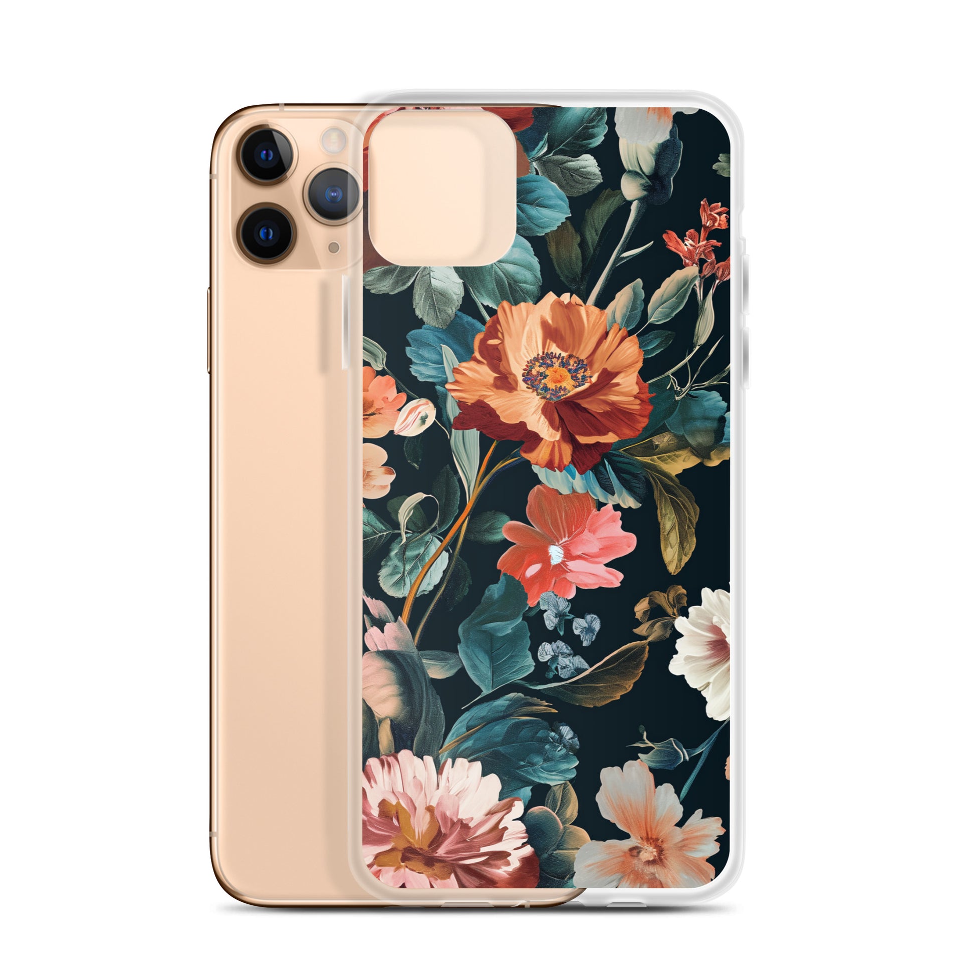 Flower Golden Clear Case for iPhone®