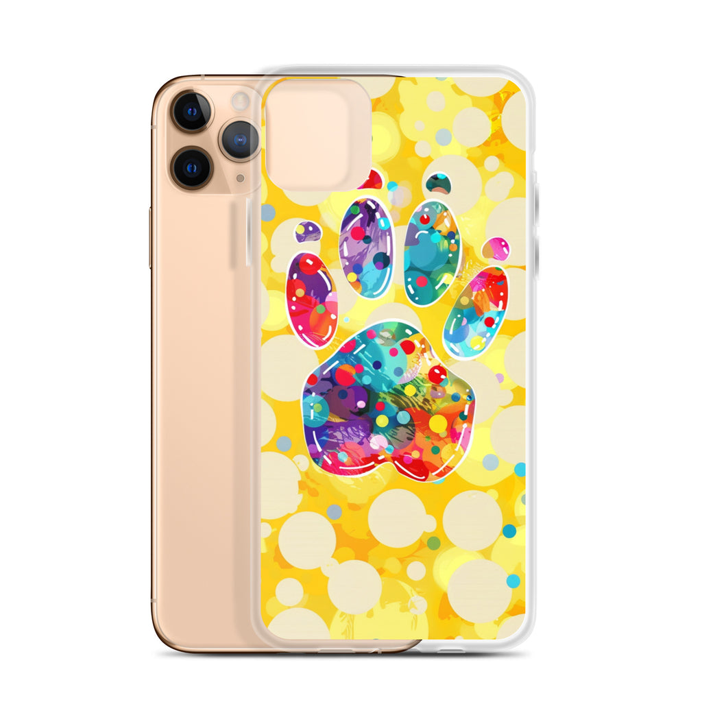 Artistic PawPrints Borealis Clear Case for iPhone®