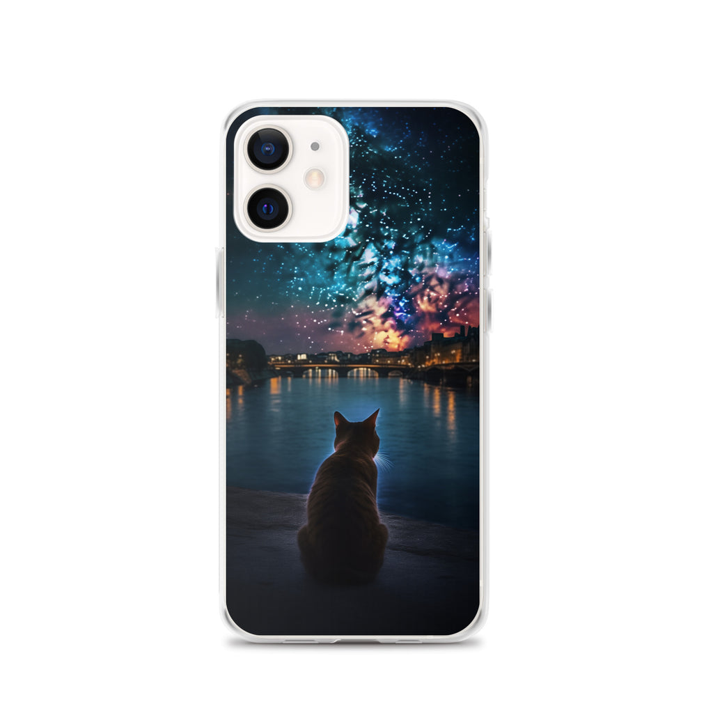 Starry Cat C Clear Case for iPhone