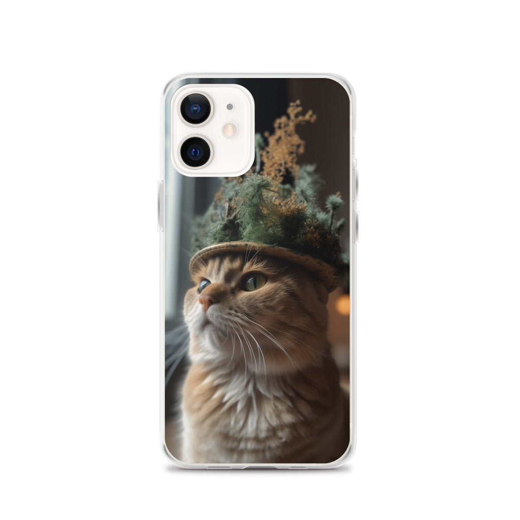 Cat Hat B Clear Case for iPhone