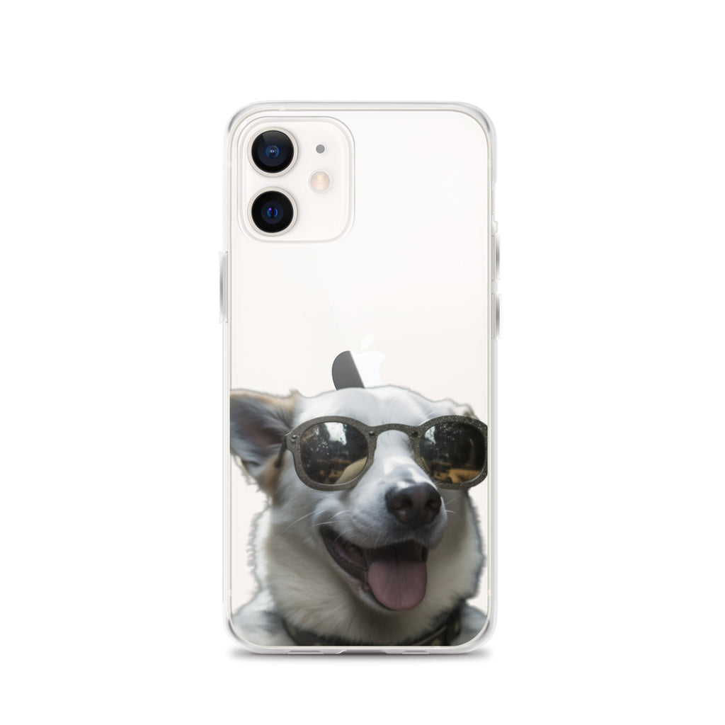 Glasses dog A clear case for iphone