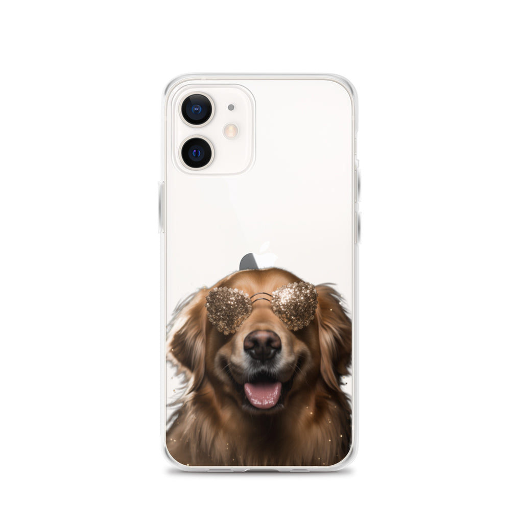 Glasses Dog G Clear Case for iPhone