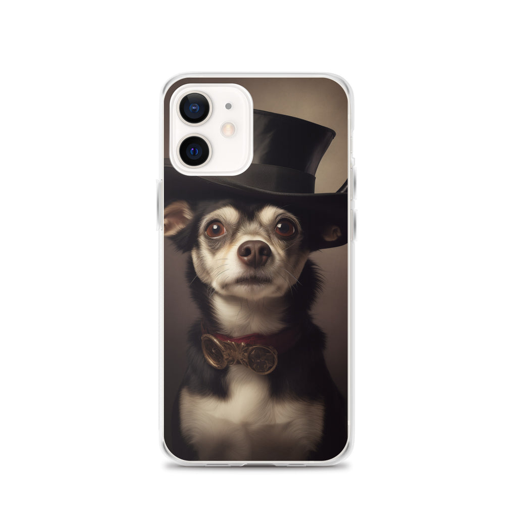 Top Hat Dog A Clear Case for iPhone