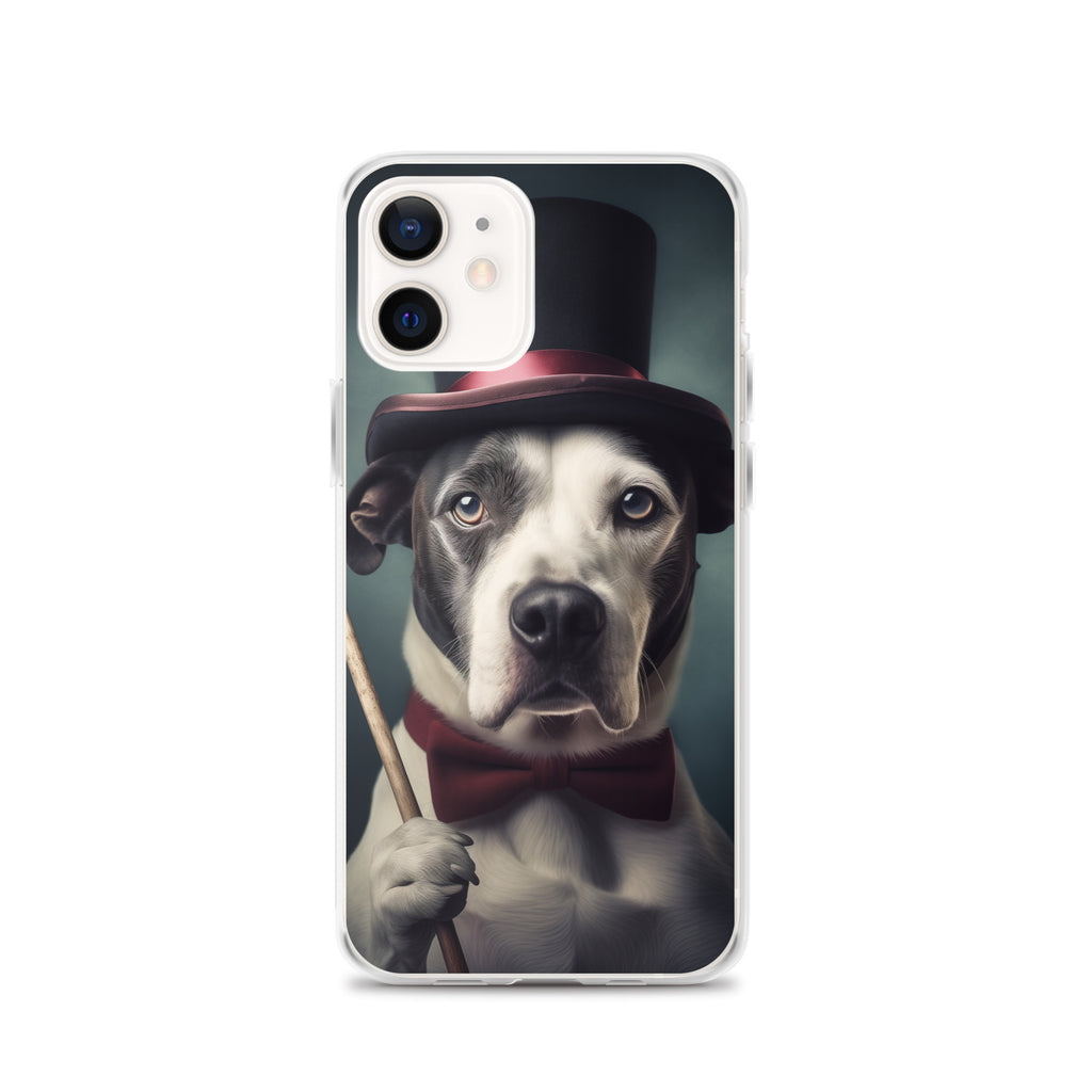 Top Hat Dog D Clear Case for iPhone