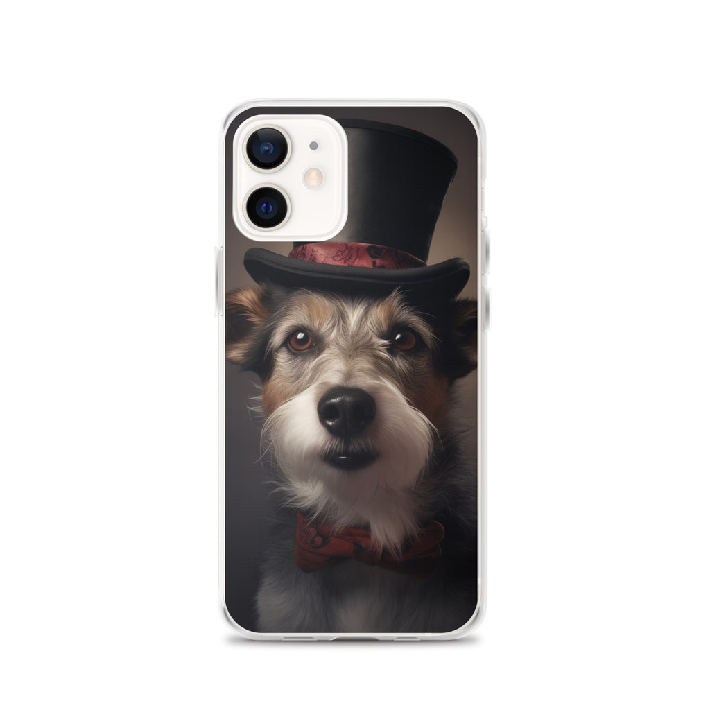 Top Hat Dog E Clear Case for iPhone