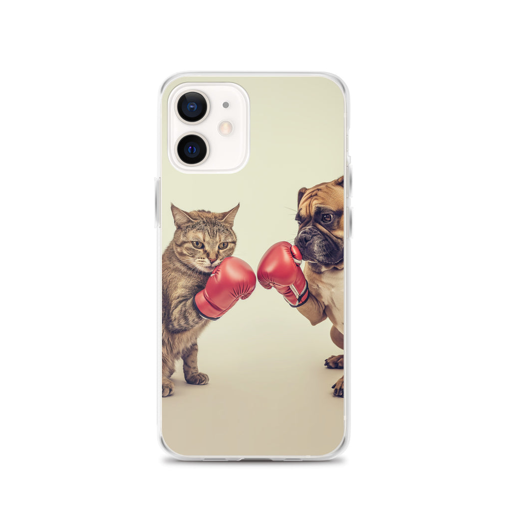 Boxing Dog n Cat A Clear Case for iPhone®