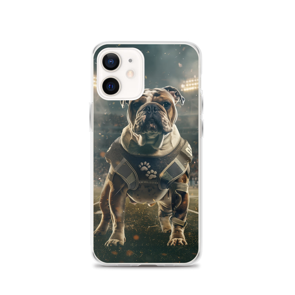 Bulldog Football-Themed Clear Case for iPhone®