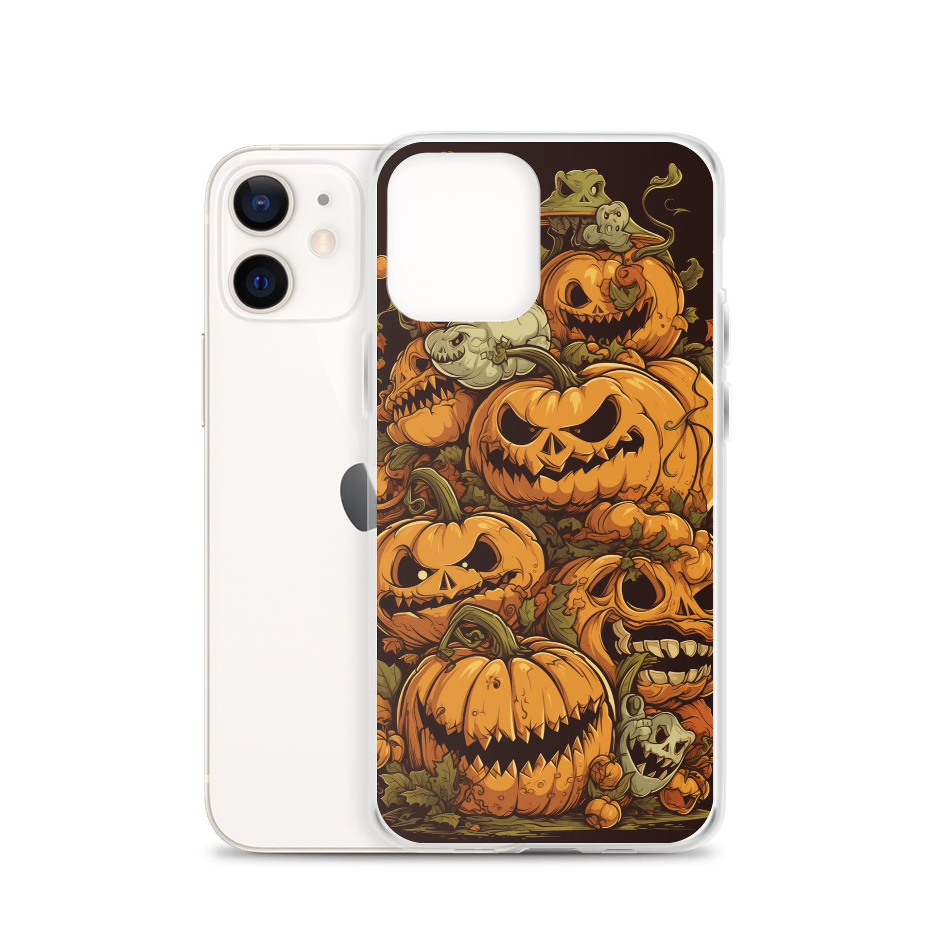 Halloween Pumpkin C Clear Case for iPhone