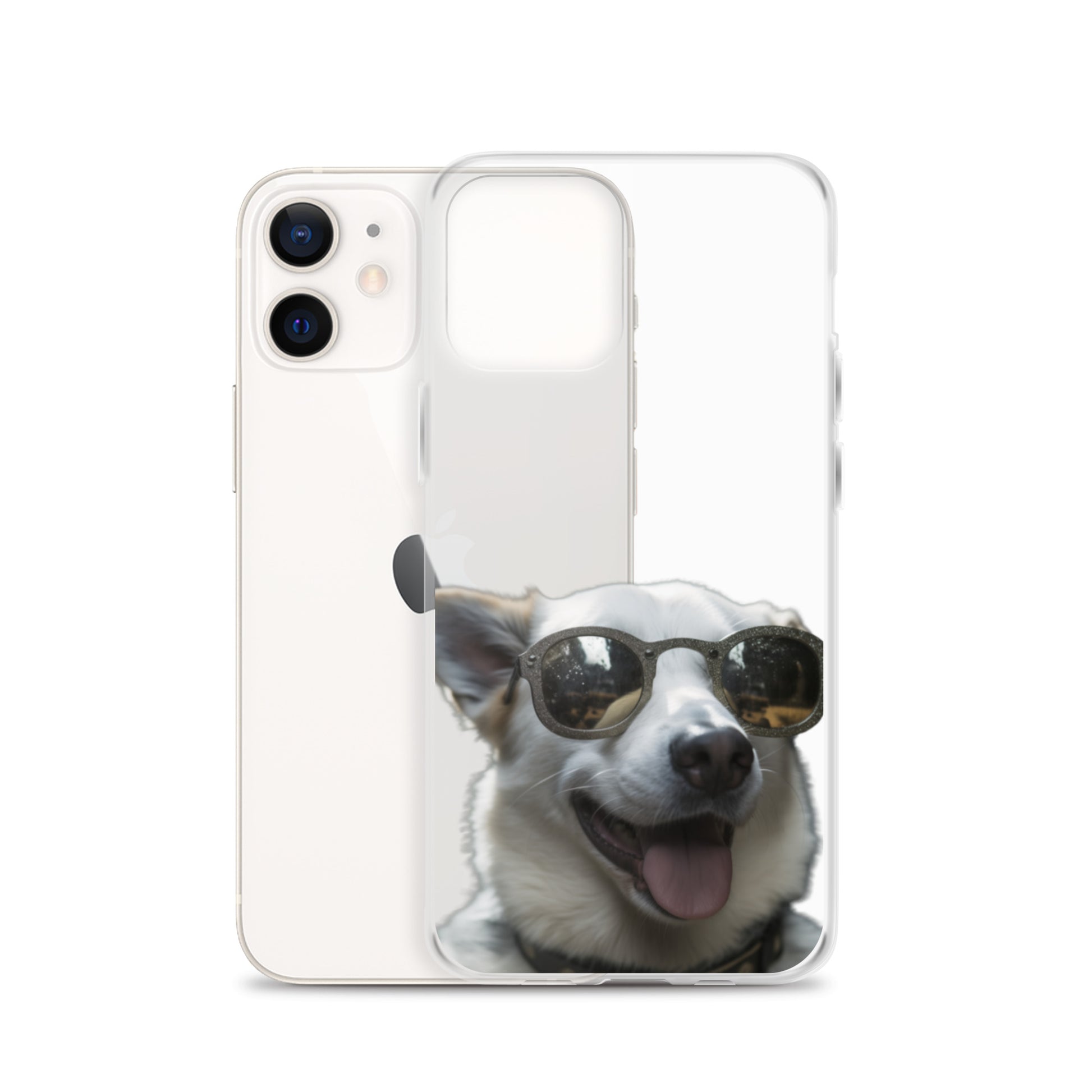 Glasses dog A clear case for iphone