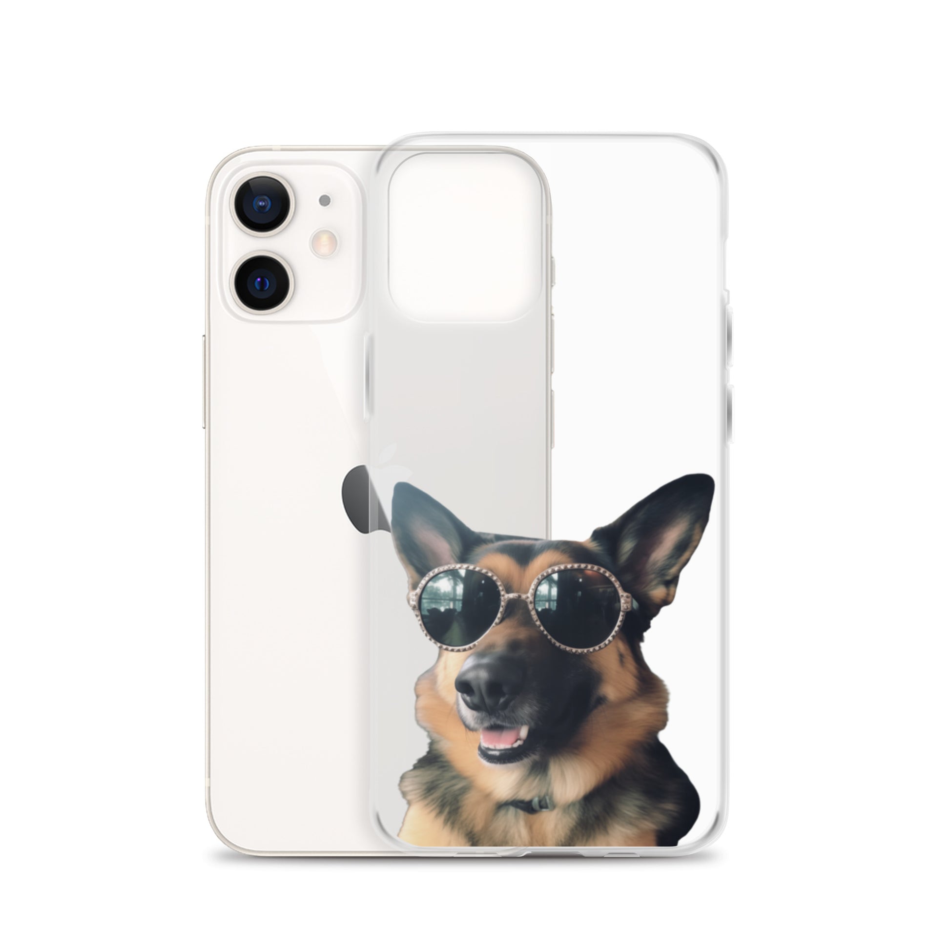 Glasses Dog D Clear Case for iPhone