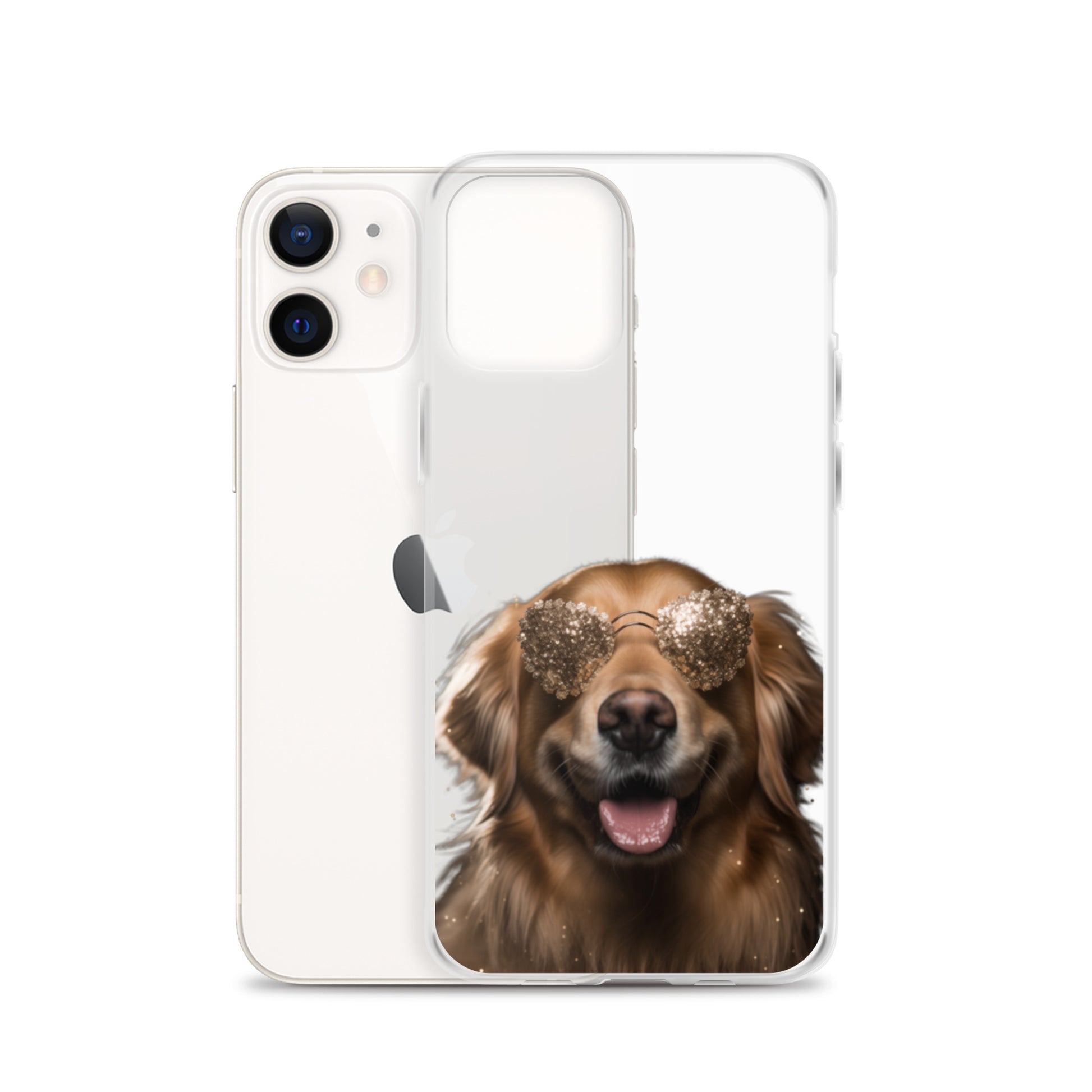 Glasses Dog G Clear Case for iPhone