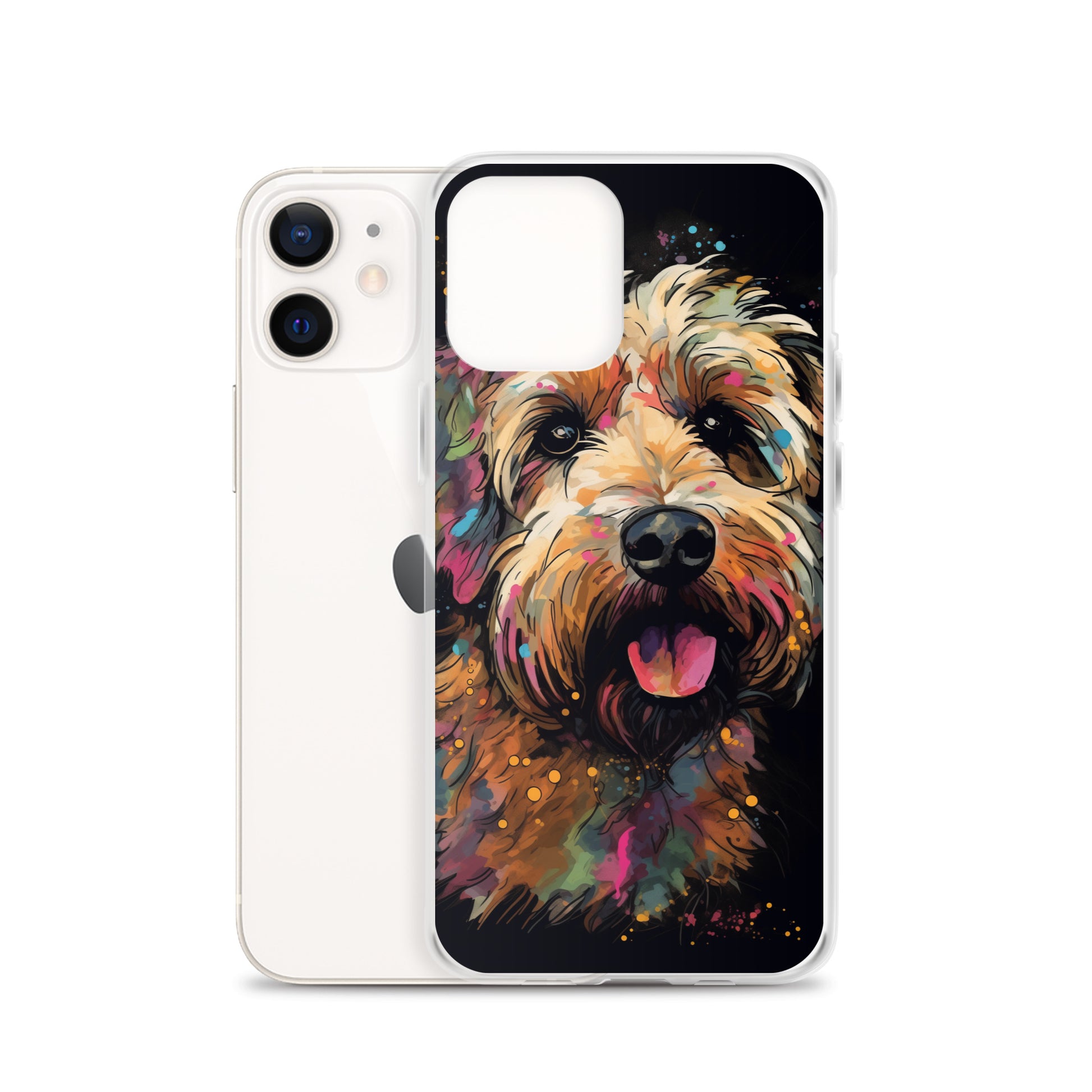 Van Gogh Style Dog A Clear Case for iPhone