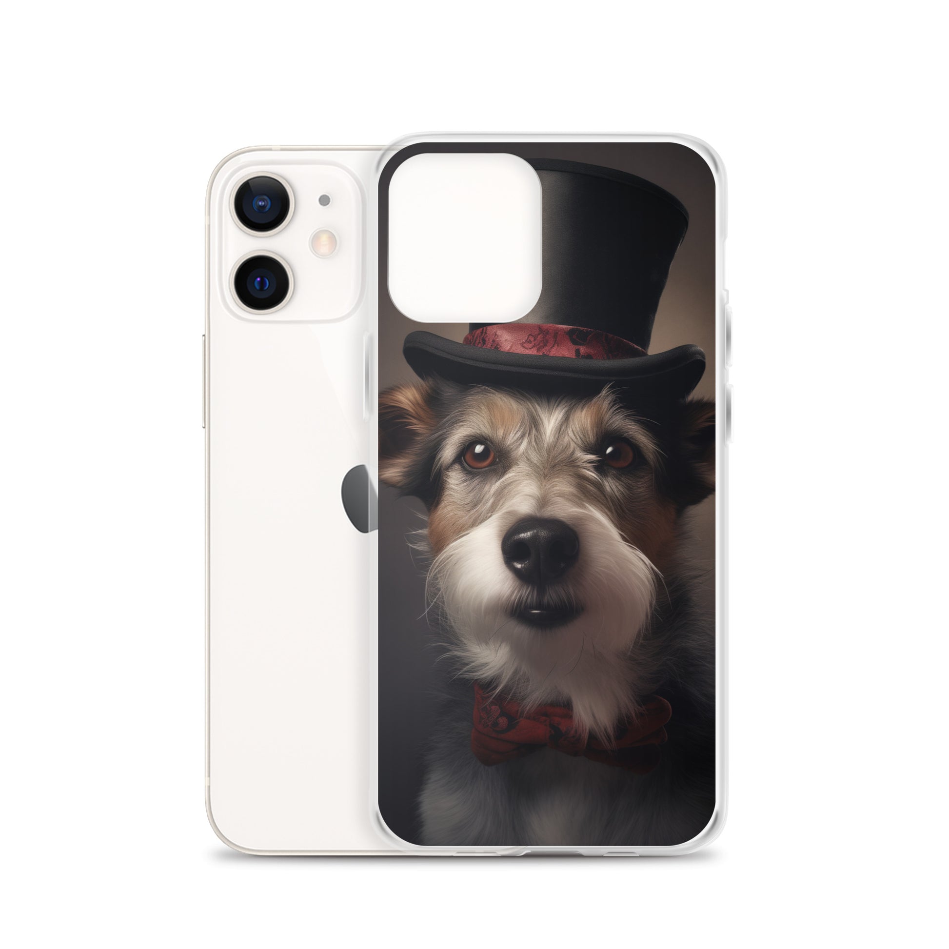 Top Hat Dog E Clear Case for iPhone