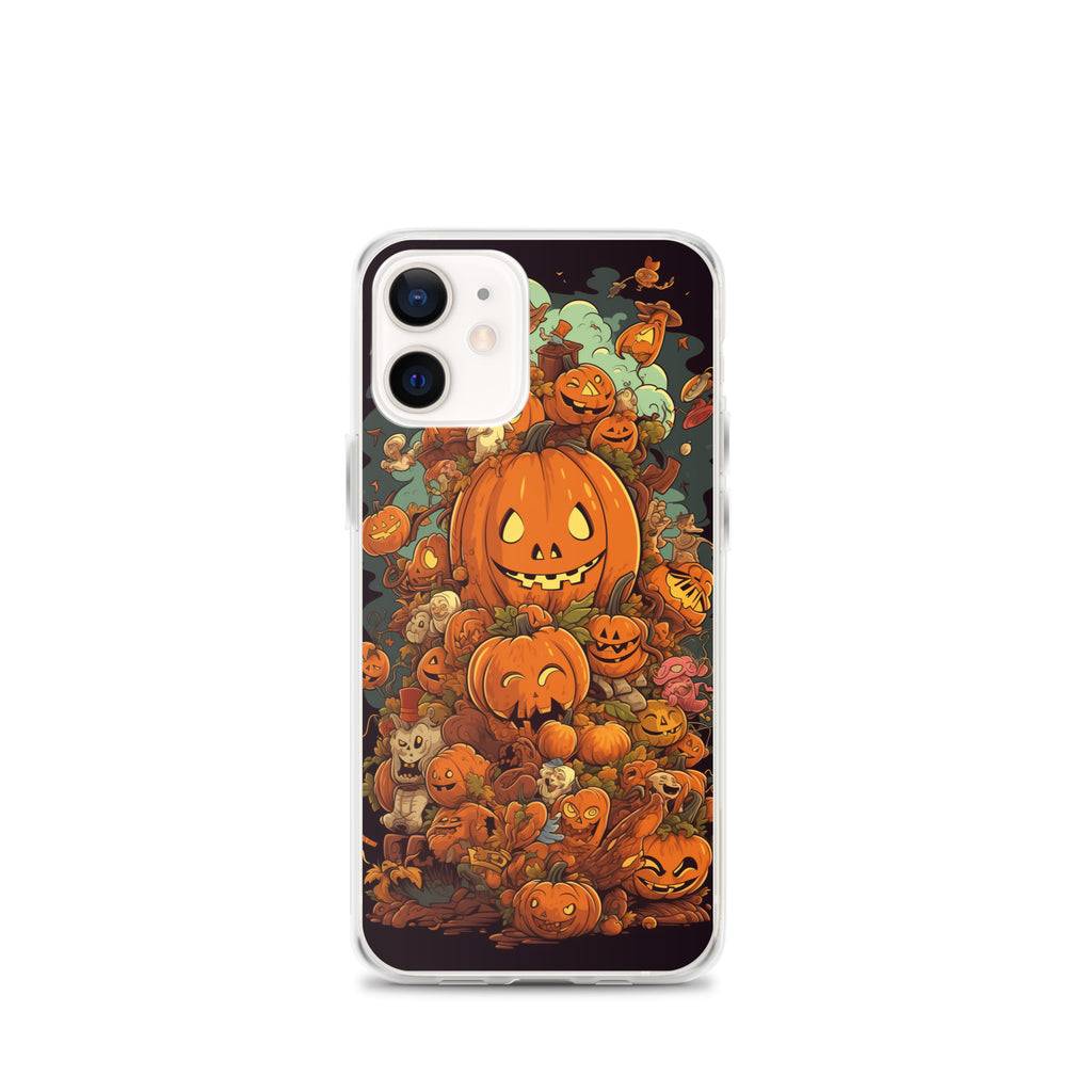 Halloween Pumpkin A Clear Case for iPhone