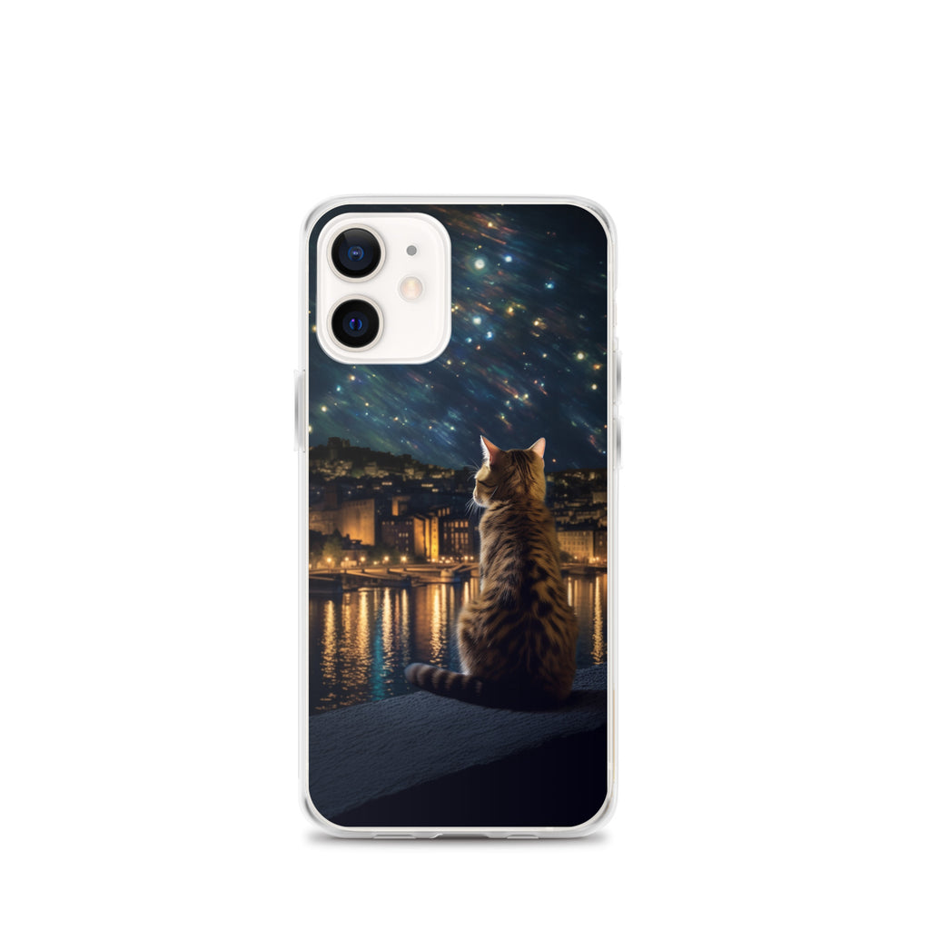 Starry Cat B Clear Case for iPhone