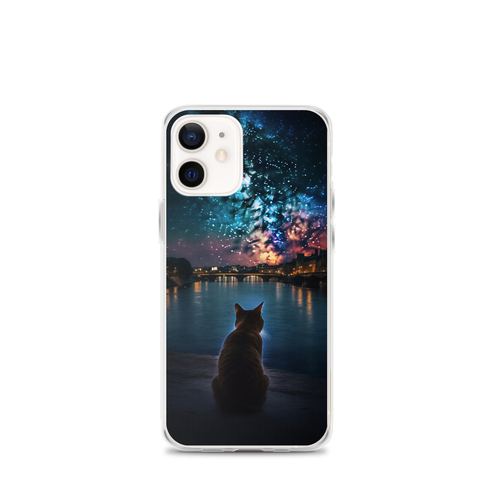 Starry Cat C Clear Case for iPhone