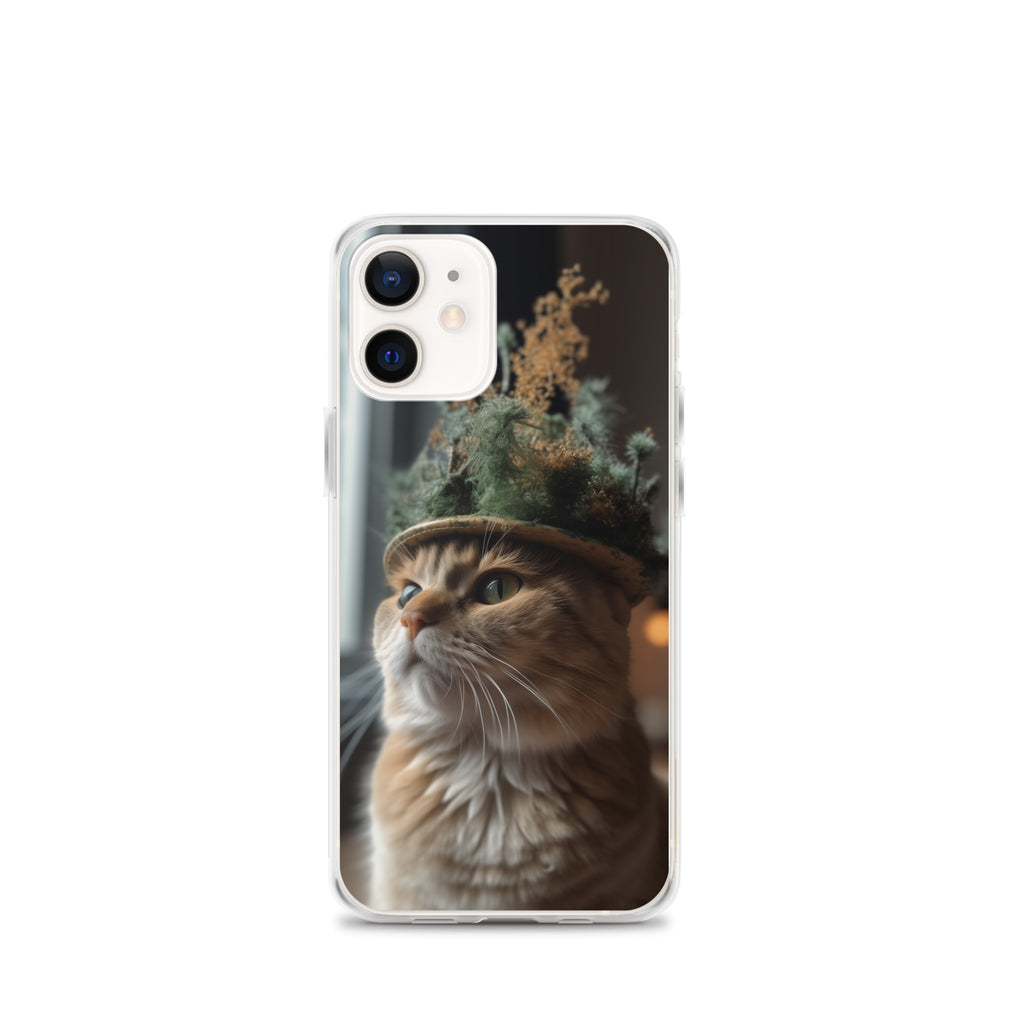 Cat Hat B Clear Case for iPhone