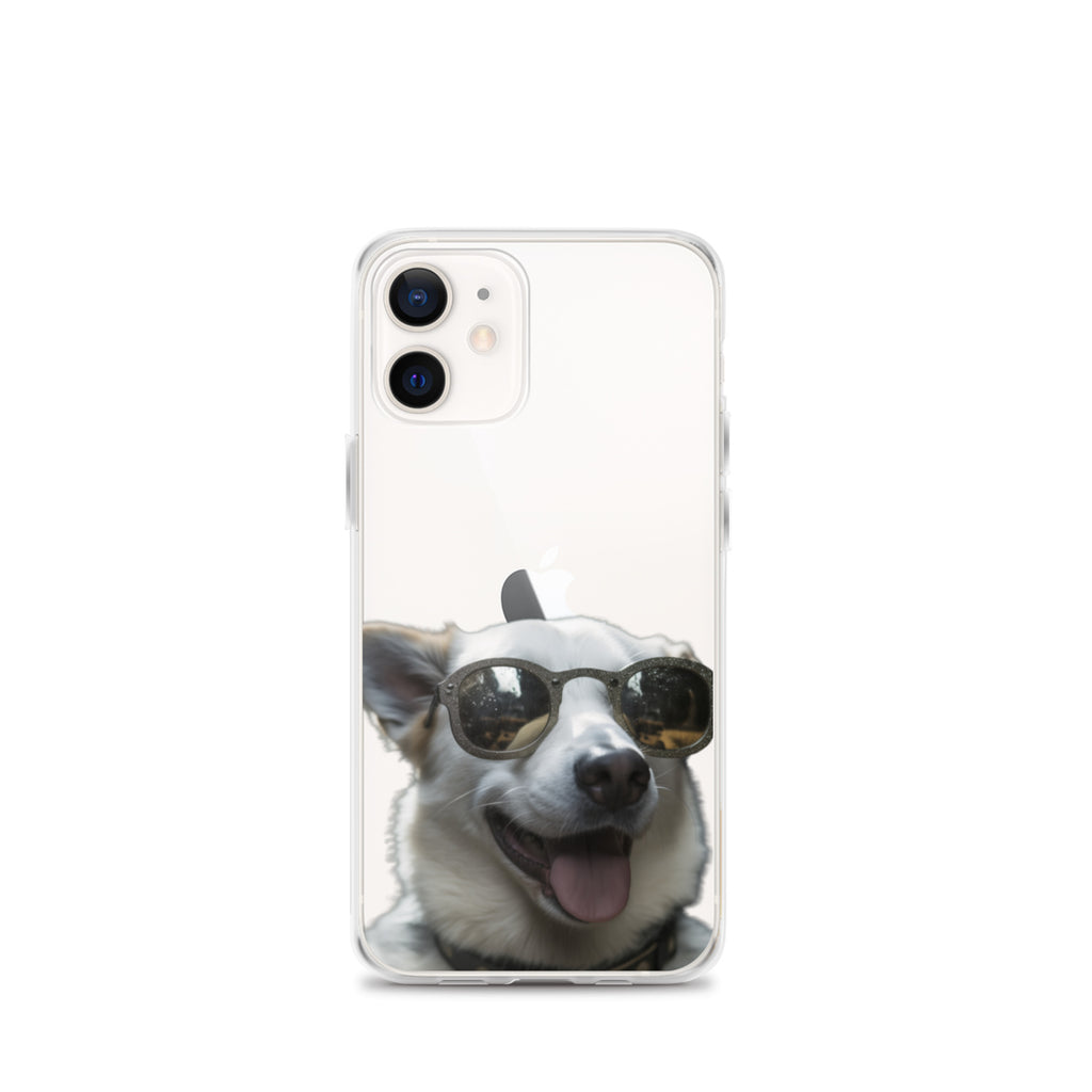 Glasses dog A clear case for iphone