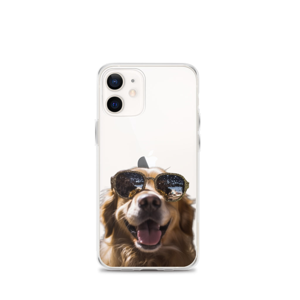 Glasses Dog C Clear Case for iPhone