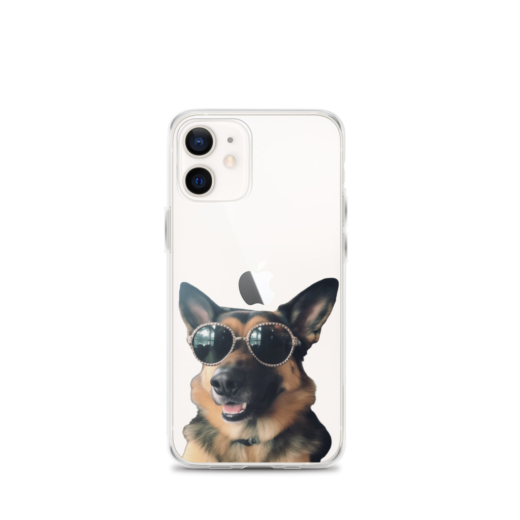 Glasses Dog D Clear Case for iPhone