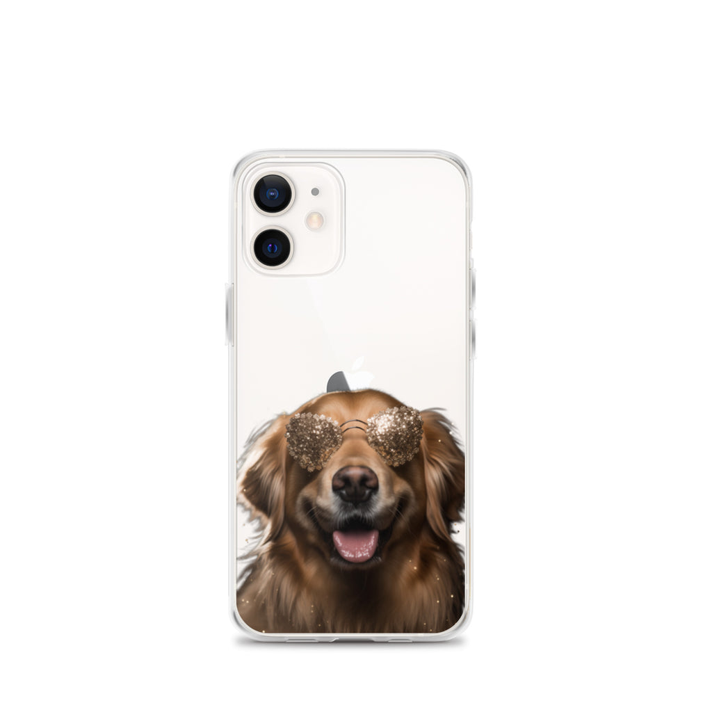 Glasses Dog G Clear Case for iPhone