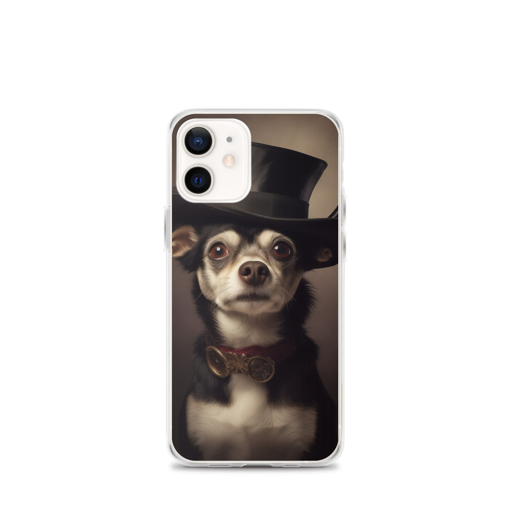 Top Hat Dog A Clear Case for iPhone