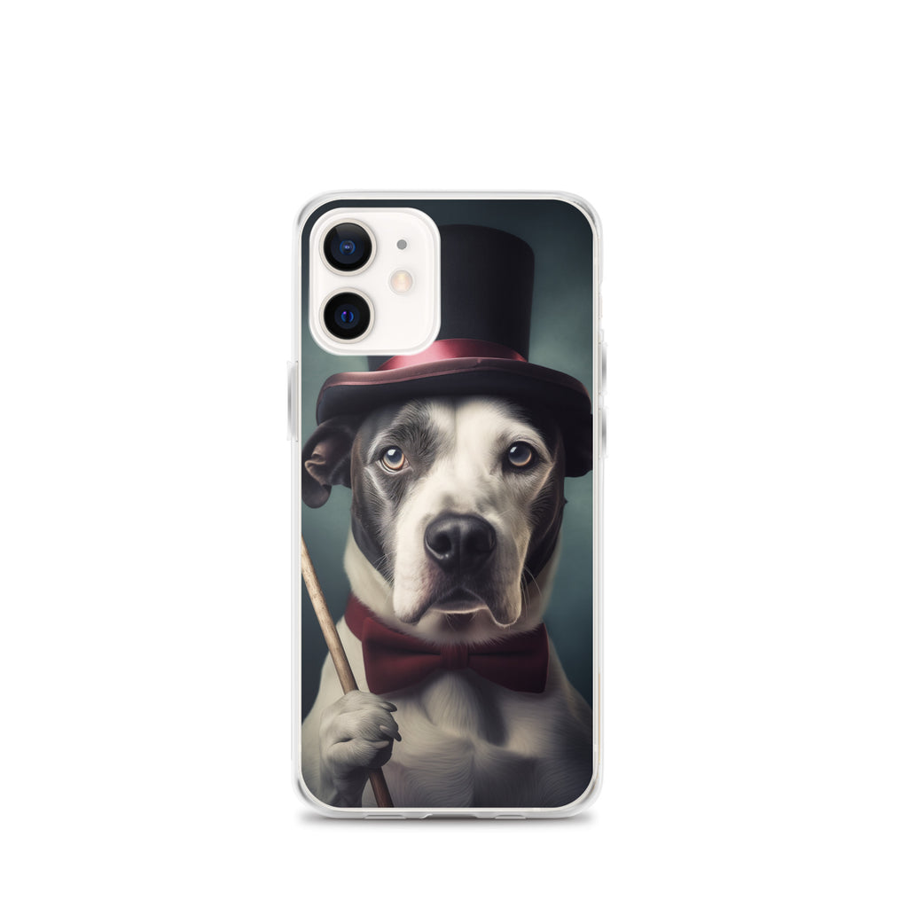 Top Hat Dog D Clear Case for iPhone