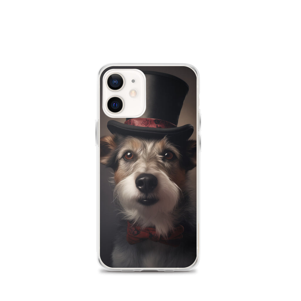 Top Hat Dog E Clear Case for iPhone