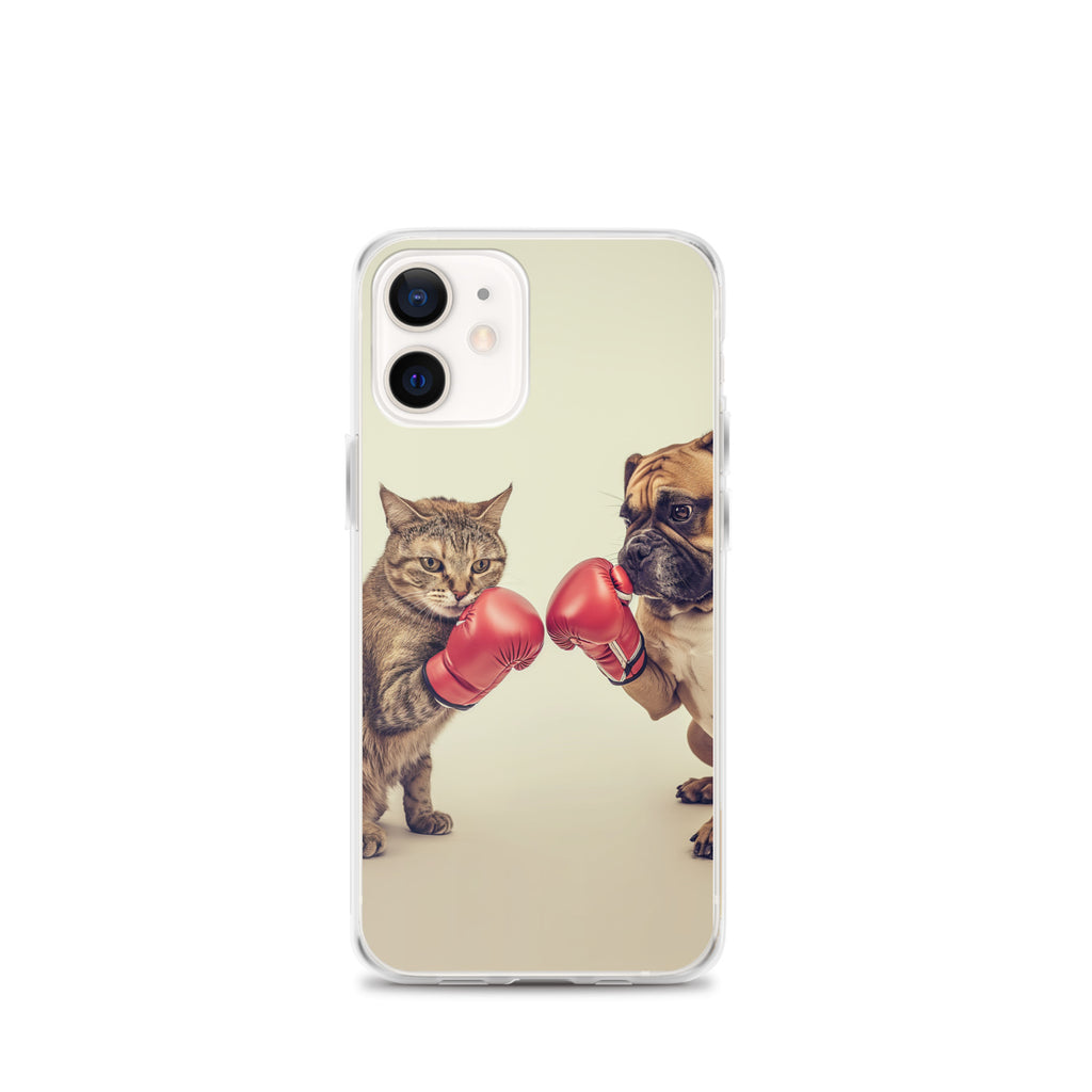 Boxing Dog n Cat A Clear Case for iPhone®