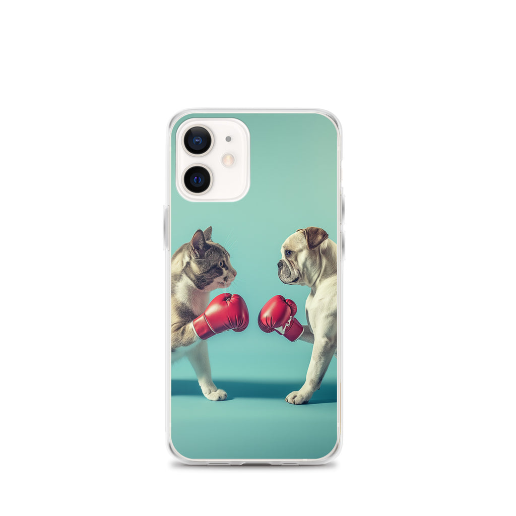 Boxing Dog n Cat C Clear Case for iPhone®