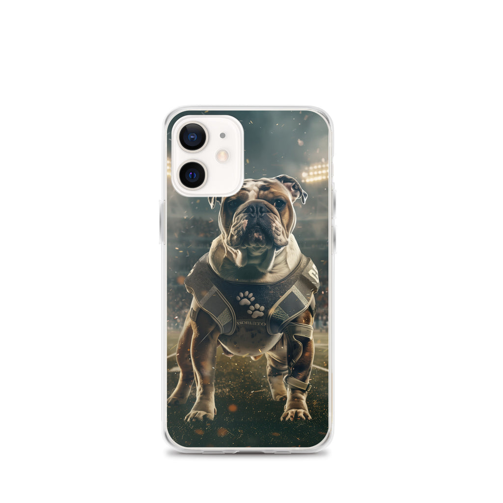 Bulldog Football-Themed Clear Case for iPhone®