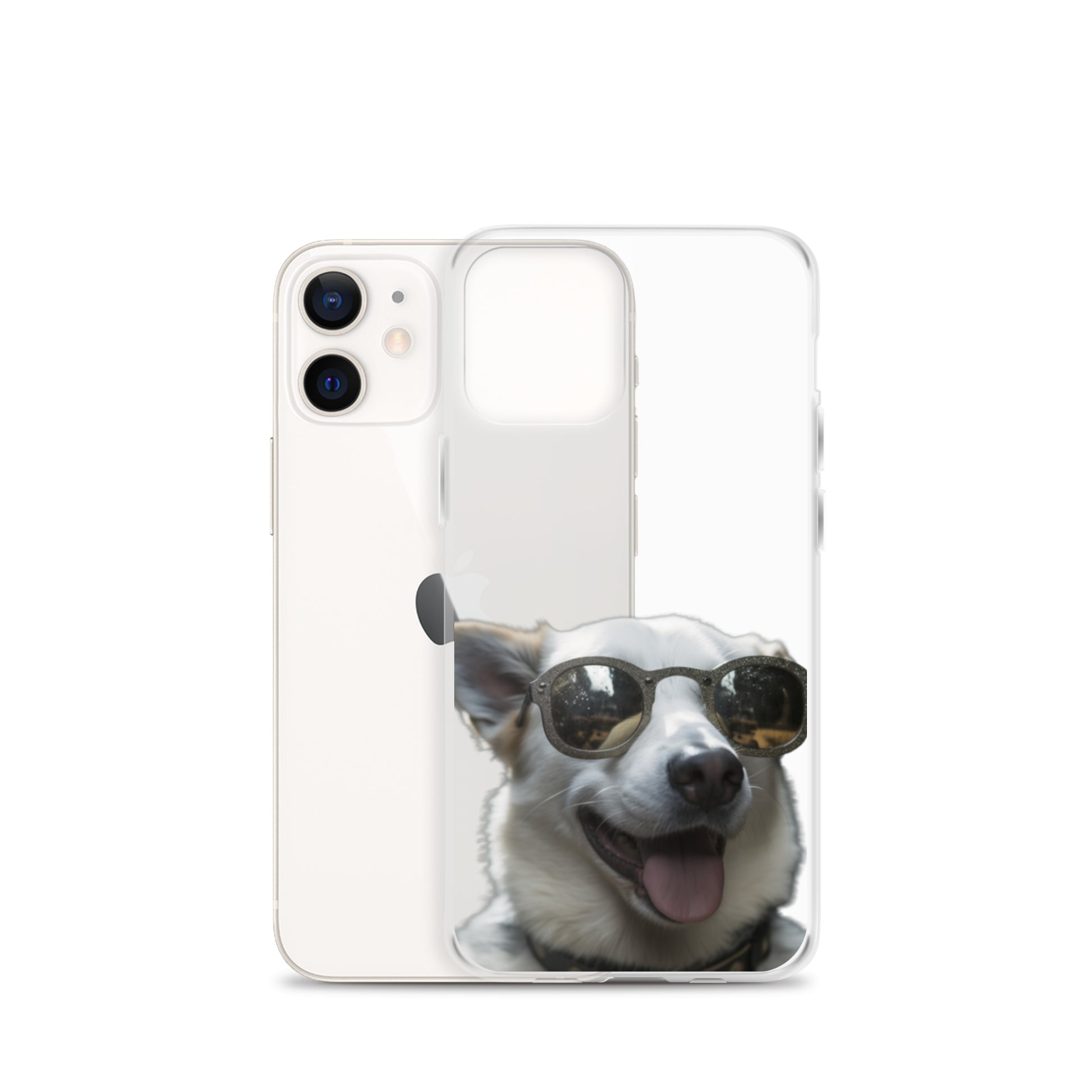 Glasses dog A clear case for iphone