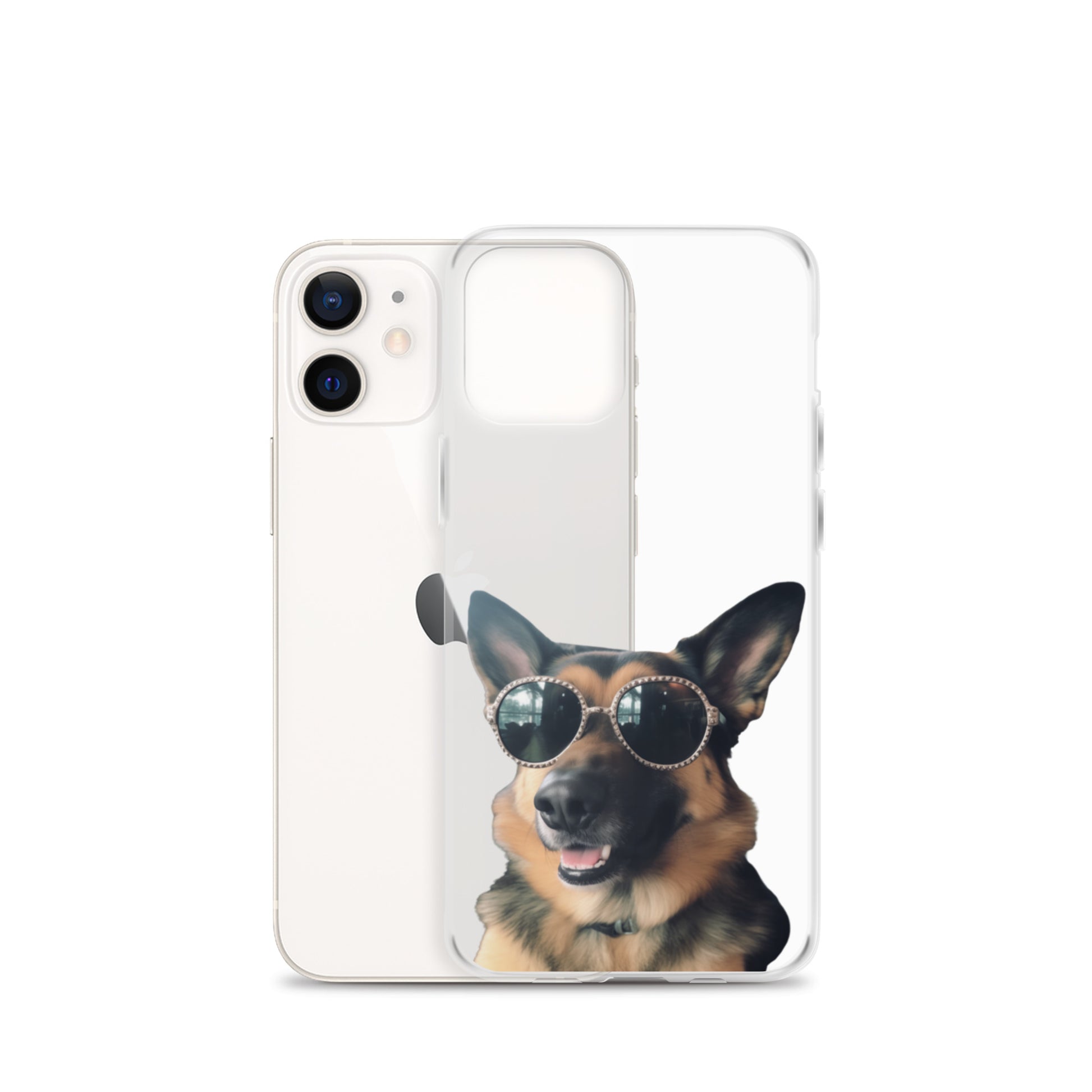 Glasses Dog D Clear Case for iPhone