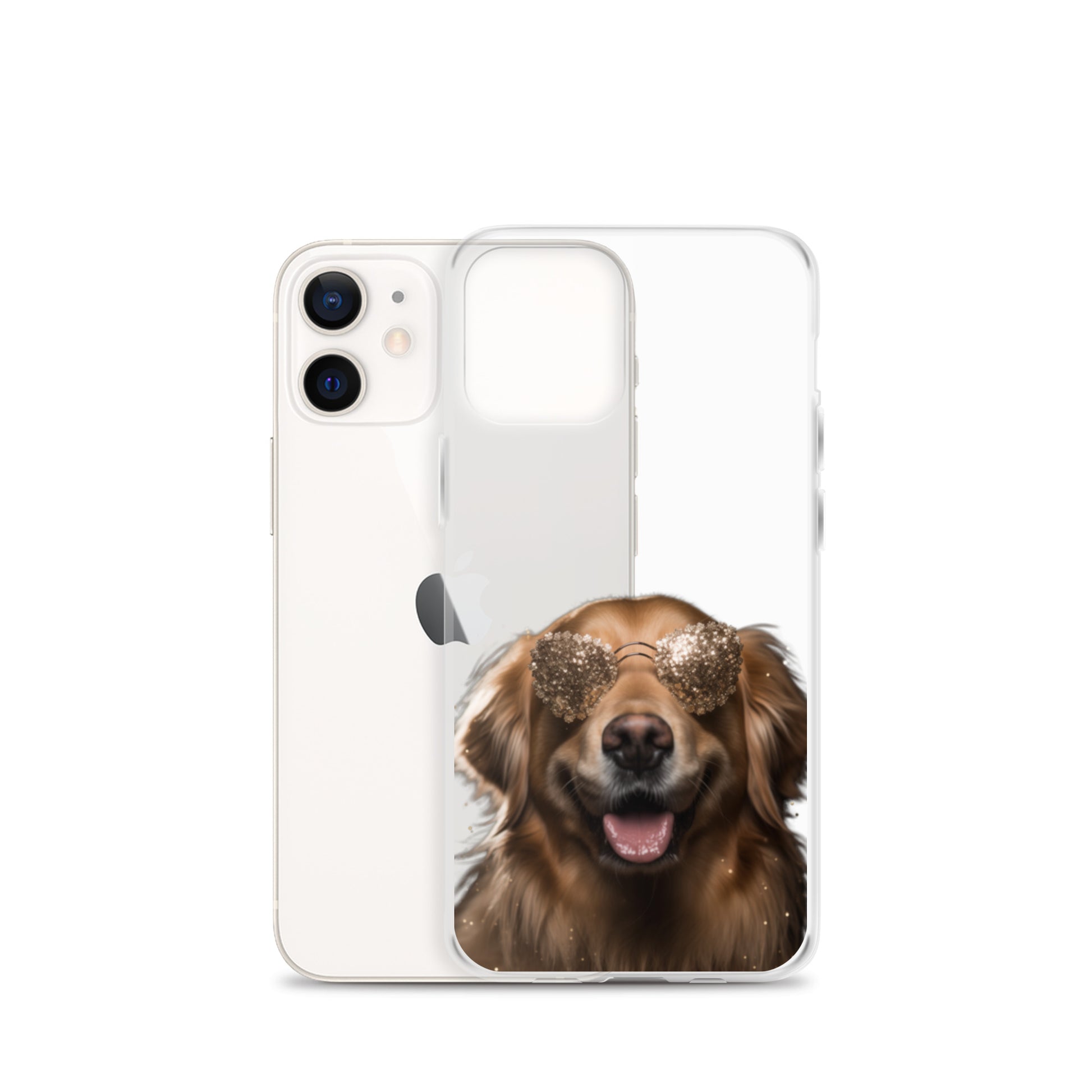 Glasses Dog G Clear Case for iPhone