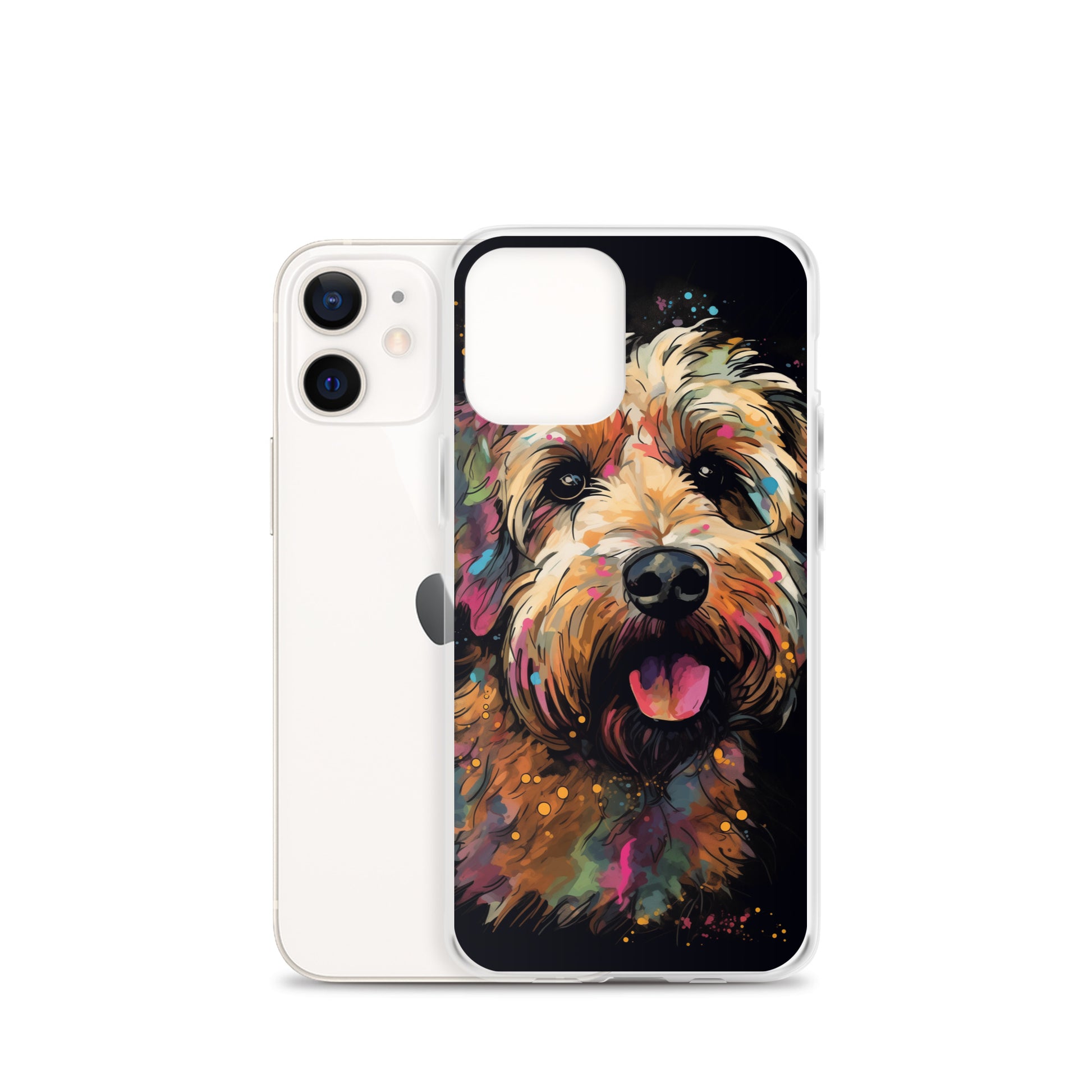 Van Gogh Style Dog A Clear Case for iPhone