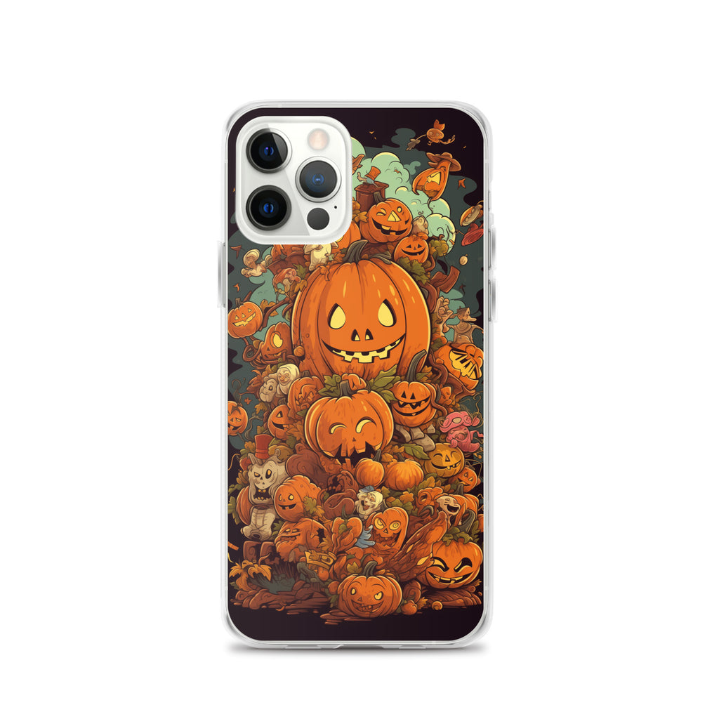 Halloween Pumpkin A Clear Case for iPhone