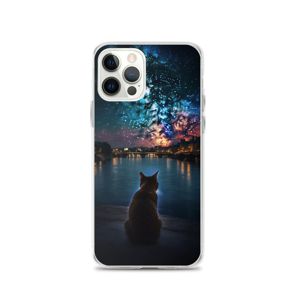 Starry Cat C Clear Case for iPhone