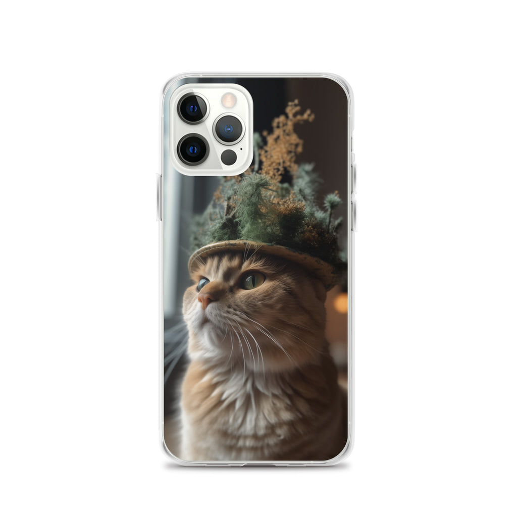 Cat Hat B Clear Case for iPhone