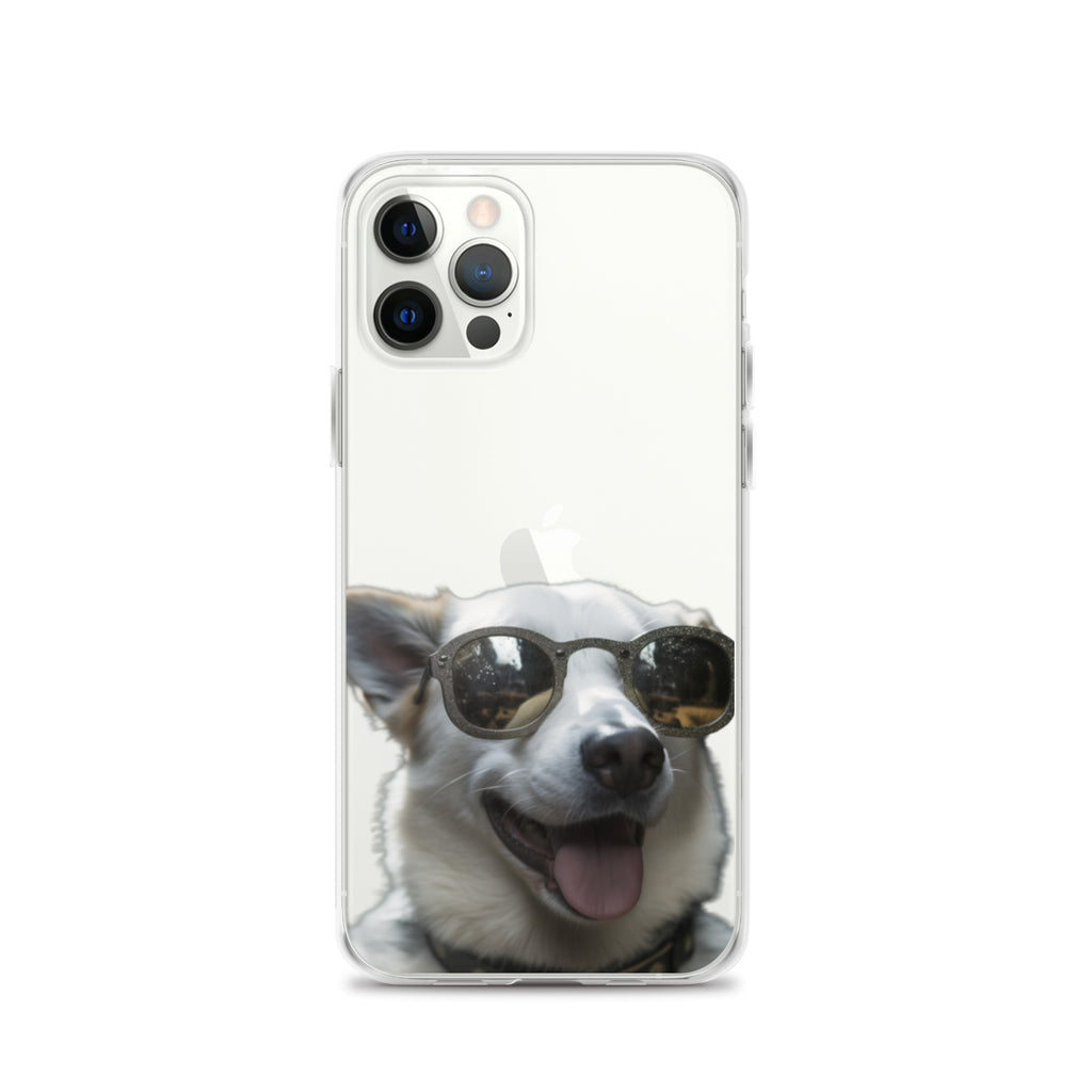 Glasses dog A clear case for iphone