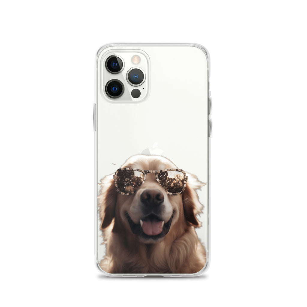 Glasses Dog K Clear Case for iPhone