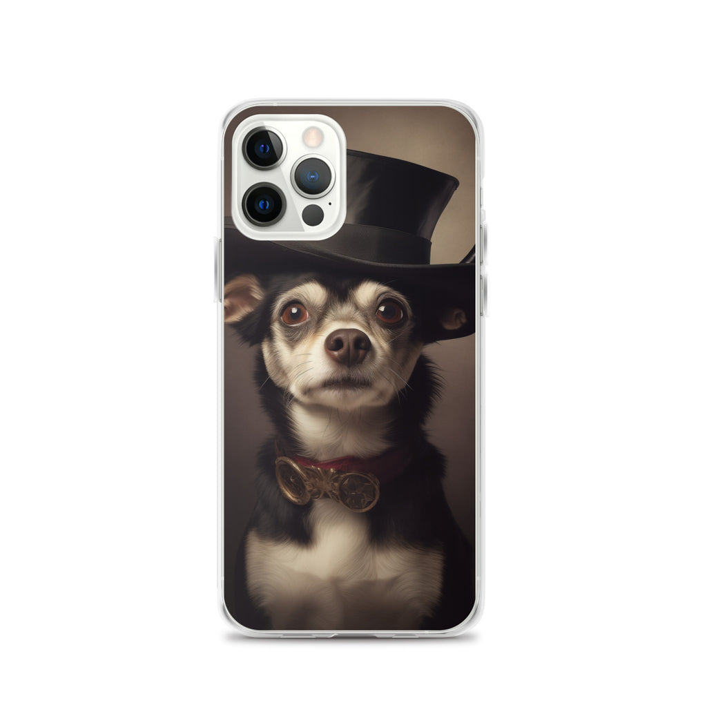 Top Hat Dog A Clear Case for iPhone