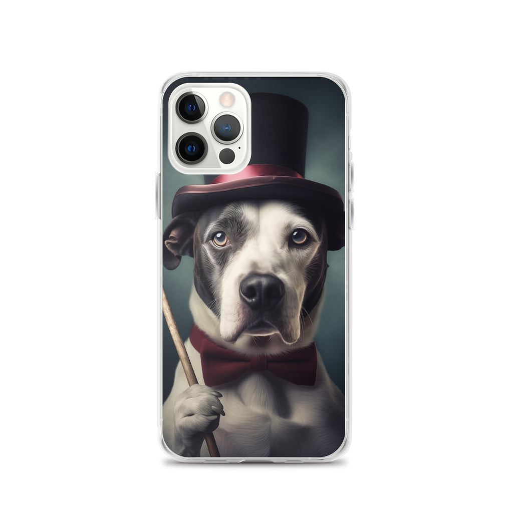 Top Hat Dog D Clear Case for iPhone