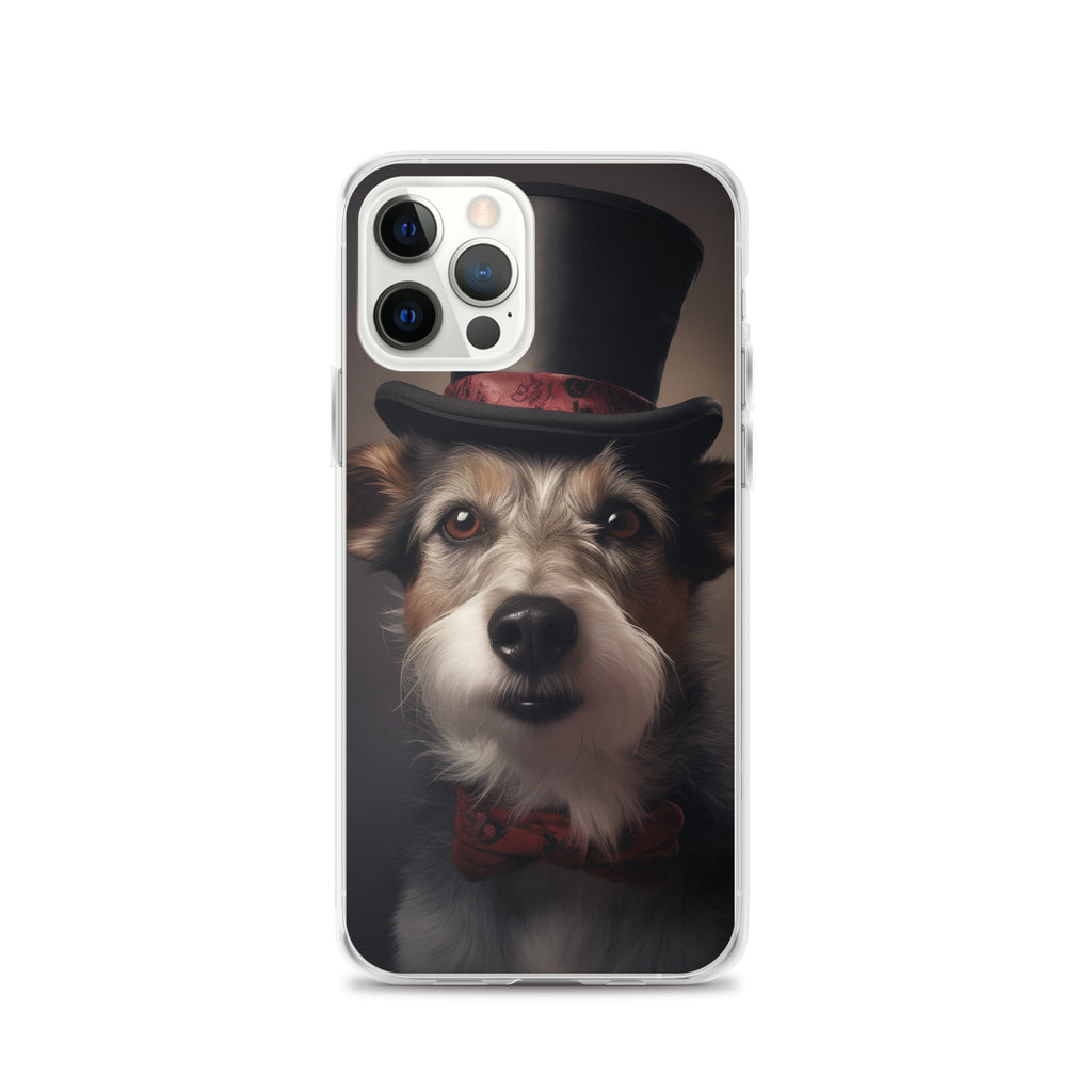 Top Hat Dog E Clear Case for iPhone