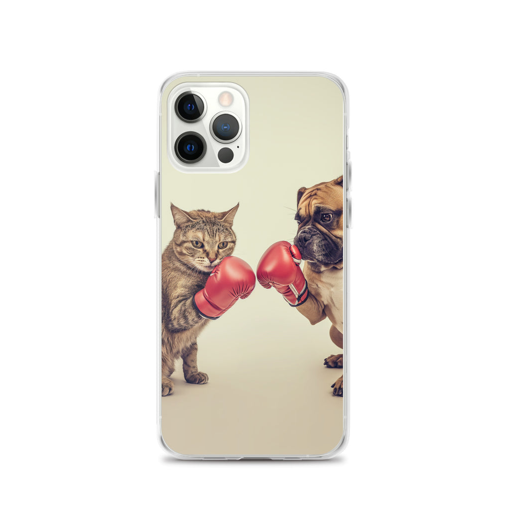 Boxing Dog n Cat A Clear Case for iPhone®