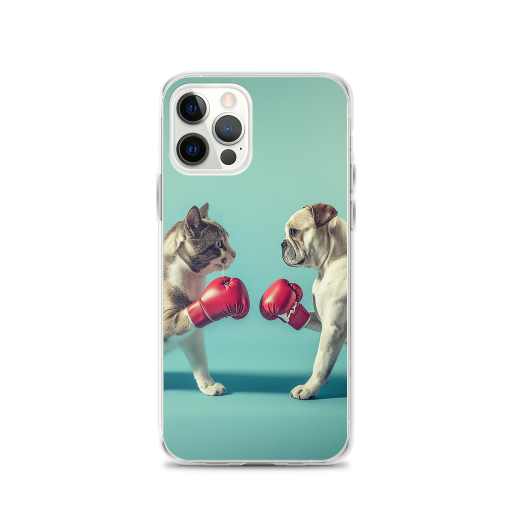 Boxing Dog n Cat C Clear Case for iPhone®