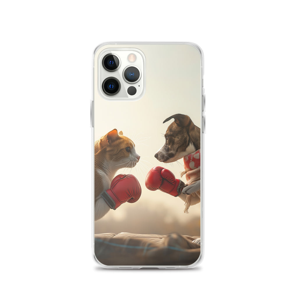 Boxing Dog n Cat D Clear Case for iPhone®