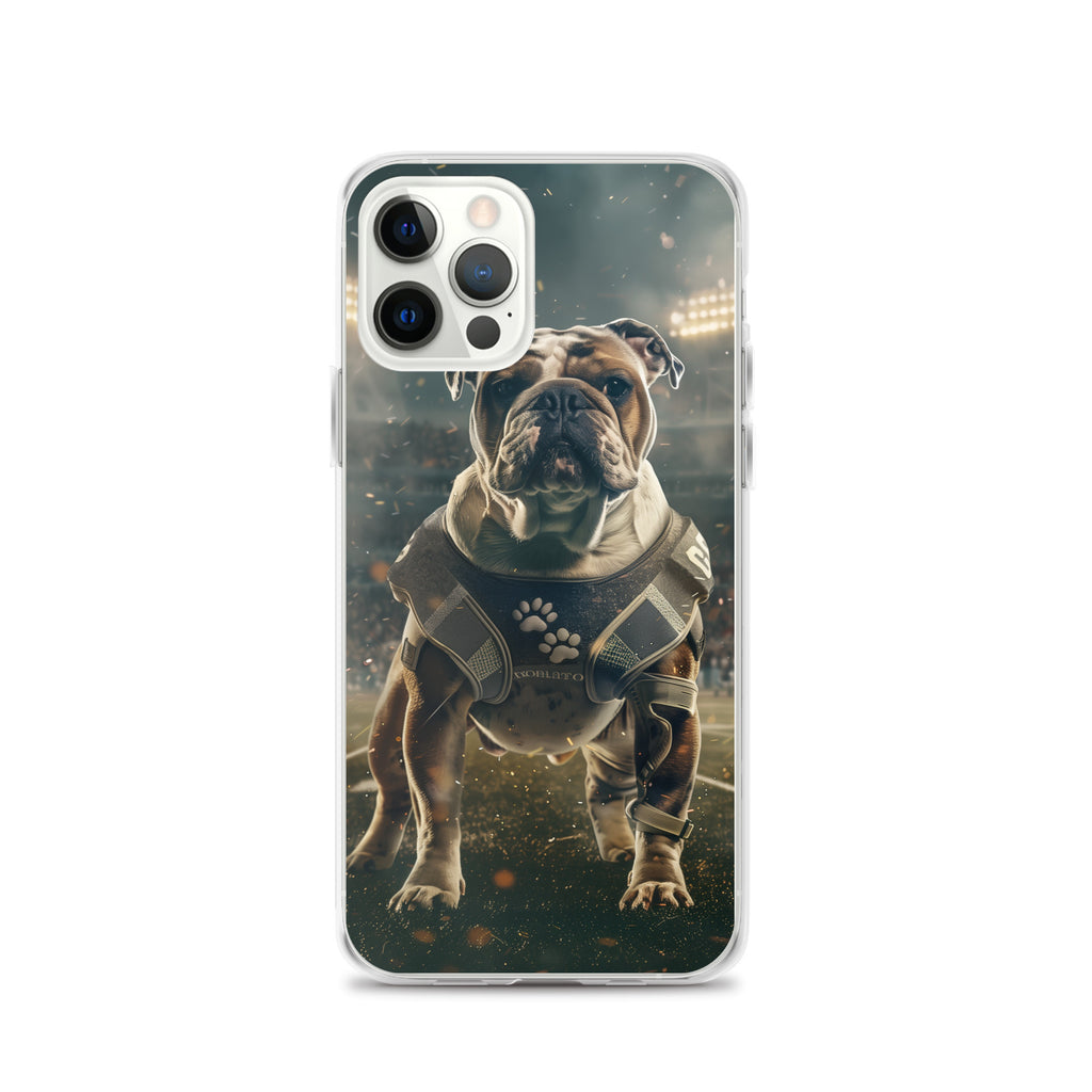 Bulldog Football-Themed Clear Case for iPhone®